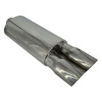 Tobă sport SHUN02 cu silencer, 54 cm, intrare Ø 62 mm, finisaj inox