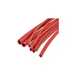 Tub termocontractabil roșu 10 mm, rolă 100 m, raport 2:1 (VRN-Q10R)
