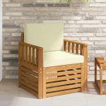 Set de canapele de exterior cu pernă natural 71 x 63 x 73 cm GartenMobel Dekor