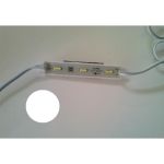 Modul LED 24V cu 3x SMD 7020, lumina alba, rezistent la apa, cu adeziv