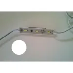 Modul LED 24V cu 3x SMD 7020, lumina alba, rezistent la apa, cu adeziv