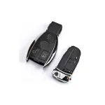 Carcasă cheie/telecomandă compatibilă Mercedes, 3 butoane, cu lamelă, Cod 2005
