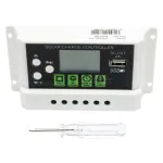 Regulator de încărcare pentru panou solar 10A, 12/24V automat, cu USB 5V/2A BK87456