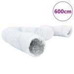 Conductă de ventilație, 6 m, Ø12,5 cm, aluminiu și PVC GartenMobel Dekor
