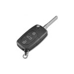 Carcasa cheie telecomandă compatibilă Audi, 3 butoane, cu lamelă metalică (Cod 18002)