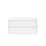 Dulap de perete Leziter Boxie cu 2 sertare, 40x80x37 cm, alb