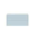 Dulap suspendat Leziter Boxie cu 2 sertare, 40x80x37 cm, albastru