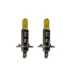 Set 2 becuri auto halogen H1 12V 55W, lumină galbenă, tip ART