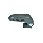 Cotieră auto universală carbon-negru cu bază metalică, înălțime reglabilă