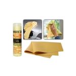 Lavetă auto mare 66x43 cm din piele sintetică, cu tub protector (YU068)