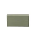Dulap suspendat Leziter Boxie cu 2 sertare, 40x80x37 cm, verde