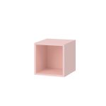 Dulap de perete deschis Leziter Boxie, roz, 40x40x37 cm, montaj pe perete sau podea