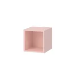 Dulap de perete deschis Leziter Boxie, roz, 40x40x37 cm, montaj pe perete sau podea