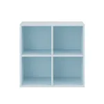 Dulap de perete deschis Leziter Boxie, 80x80x37 cm, albastru modern