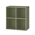 Dulap de perete deschis Leziter Boxie 80x80x37 cm, verde, modular