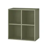 Dulap de perete deschis Leziter Boxie 80x80x37 cm, verde, modular