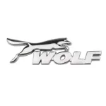 Ornament auto cromat WOLF 06973WLF, emblema decorativa pentru caroserie