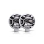 Set proiectoare auto cromate 135 mm, 12/24V, IP68, omologate E20 (2 buc.)