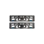 Set 2 suporți număr înmatriculare 3D Regele Șoselelor, finisaj cromat