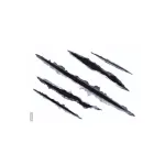 Abtibild auto 3D urme de gheară, decorativ, PVC rezistent, 22x28 cm (3D-FK4)