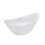 Cadă freestanding Leziter Flow 170x75x72 cm, alb, acril sanitar, 190 L