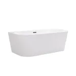 Cadă freestanding Leziter Still 170x80x58 cm, acril sanitar alb, design modern