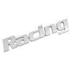 Ornament auto RACING cromat, autoadeziv, pentru personalizare (Cod R03)