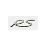 Emblemă auto RS cromată, autoadezivă, 10,5 x 5 cm (Cod 02)