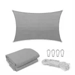 Pânză de umbrire Leziter Rana 3x4 m, dreptunghiulară, gri, cu accesorii