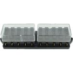 Tablou de siguranțe auto cu 10 poziții și capac de protecție, HF10-01074