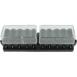 Tablou de siguranțe auto cu 10 poziții și capac de protecție, HF10-01074