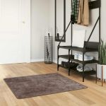 Covor Runner MARSA Gri 100 x 100 cm Poliester și PVC GartenMobel Dekor