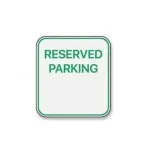 Autocolant „Reserved Parking” pentru loc de parcare rezervat, 13 cm (ORACAL)