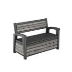 Bancă de grădină cu depozitare Curver Decocoat 227 L, gri furtună