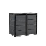 Curver dulap ascuns pentru pubele de exterior, gri, 2x240 l