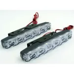 Set lumini de zi DRL COB P6S 12V, alb rece, 6 LED pentru autoturism