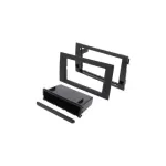 Ramă adaptoare 2 DIN neagră cu raft pentru Audi A4 și Seat Exeo RAM-40.138.1