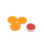 Set 4 reflectoare auto rotunde portocalii 61x6 mm, universale (Cod 9032)