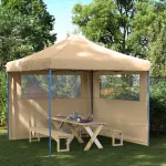 Cort pentru Petreceri Bej 292 x 292 x 315 cm Material Oxford GartenMobel Dekor