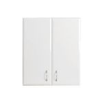 Leziter Dulap baie suspendat Bianca 60 cu 2 usi, alb lucios