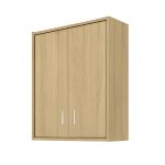 Leziter Dulap baie suspendat Nerva 60 cu 2 usi, stejar sonoma