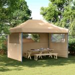 Cort pentru Petreceri Bej 279 x 410 x 315 cm Material Oxford GartenMobel Dekor