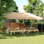 Cort pentru Petreceri Bej 292 x 580 x 315 cm Material Oxford GartenMobel Dekor