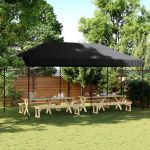 Cort pentru Petreceri Negru 292 x 580 x 315 cm Material Oxford GartenMobel Dekor