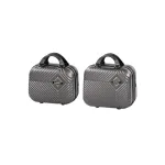 Set valize Leziter TraveLux Pro II gri, ABS rezistent, bagaj de mana si geanta