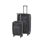 Set valize de voiaj Leziter TraveLux Light III, 2 piese, negru