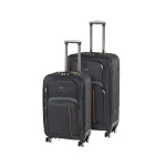 Set valize cu roți Leziter TraveLux Light IV, 2 piese, negru modern