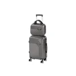 Set valiză cabină 55x40x20 și geantă de mână Leziter TraveLux Pro III, gri