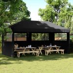 Cort pentru Petreceri Negru 292 x 580 x 315 cm Material Oxford GartenMobel Dekor