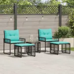 Set de Mobilier pentru Exterior cu pernă oțel GartenMobel Dekor